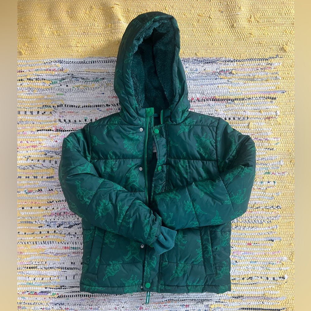 New Cat&Jack winter puffer - dinosaur pattern